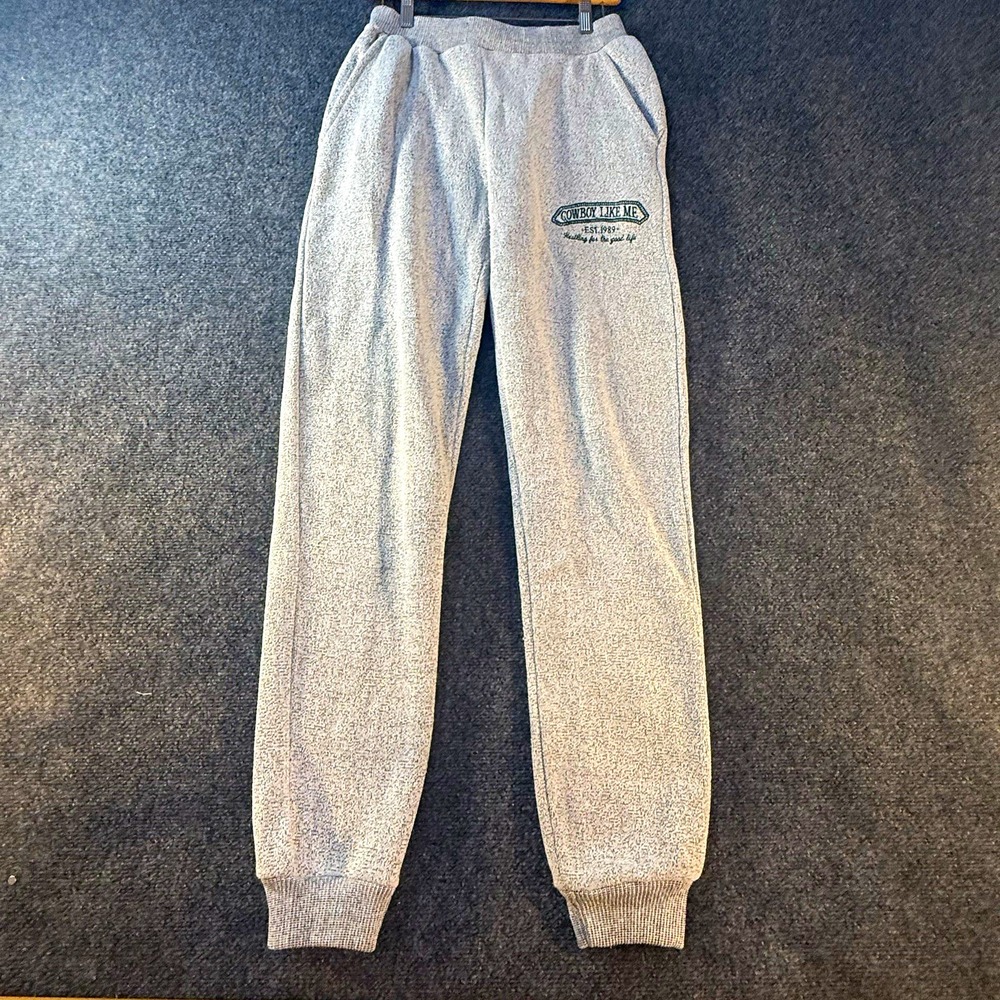 Taylor Swift Cowboy Like Me Sweatpants Small Gray Evermore Official Merch